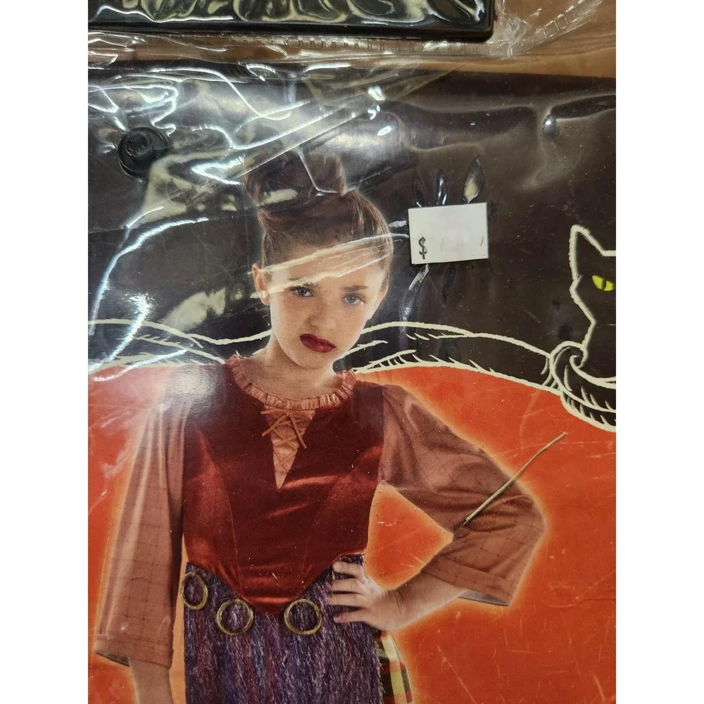 Mary Sanderson Costume Hocus Pocus Child Disney Dress XL‎ 14-16 Witch Halloween